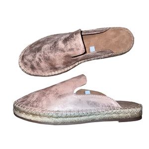 Universal Threads Clara Espadrille Rose Gold Mules